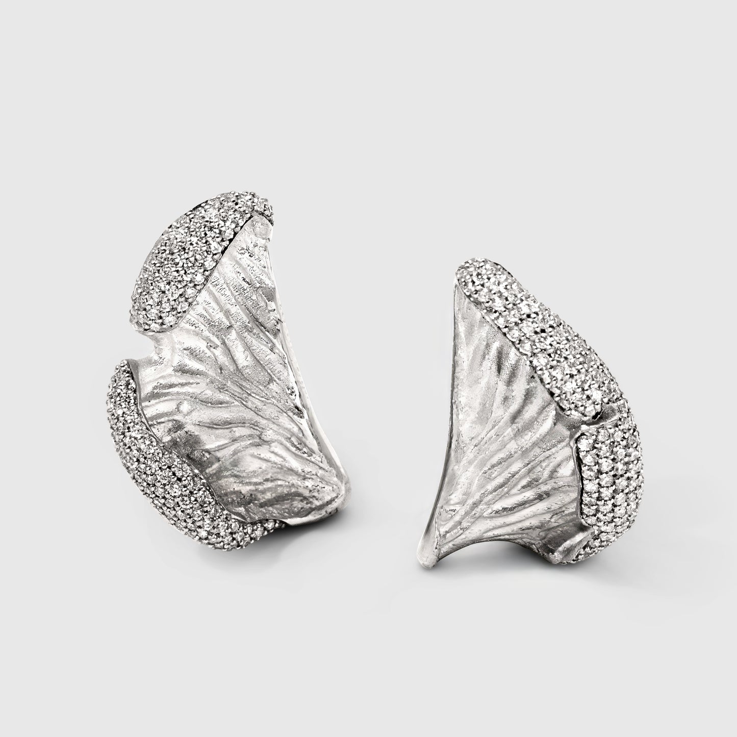 Platinum & Diamond Original Mushroom Earring